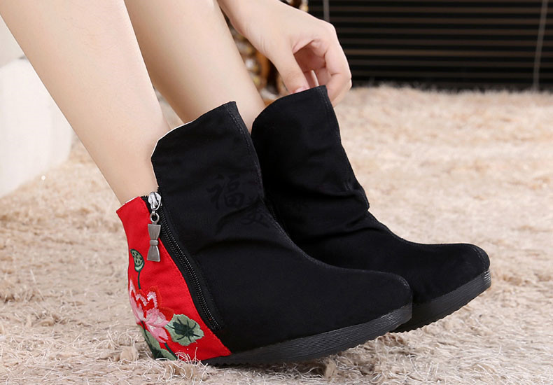 Giải phóng mặt bằng mùa thu giày Bắc Kinh cũ boot nữ cao cổ