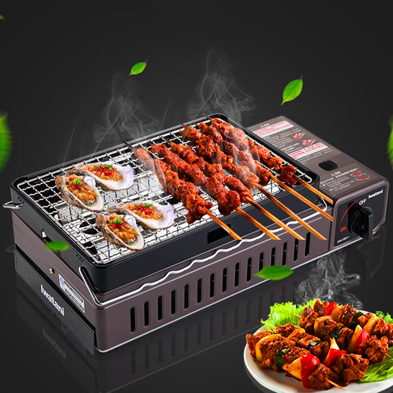 Japan Iwatani BBQ Grill Cassette Furnace Home Portable Outdoor BBQ Grill Gas Stove Picnic Gas Stove