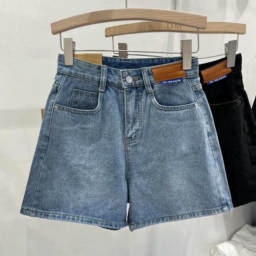 Blue jeans shorts in 2022 new design sense relaxed lean meat A - shade hot leg tide