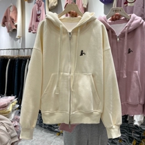 Korean in Link Sweater Sweater Cover Woman Spring Autumn 2023 new Korean edition relaxed casual zipper coat