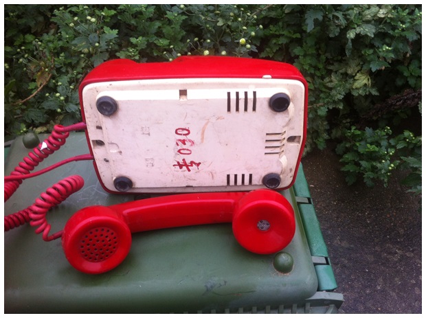 Old fashioned turntable dial telephone set Old Shanghai old objects collection nostalgic film and TV Coffee Furnishing Props Display