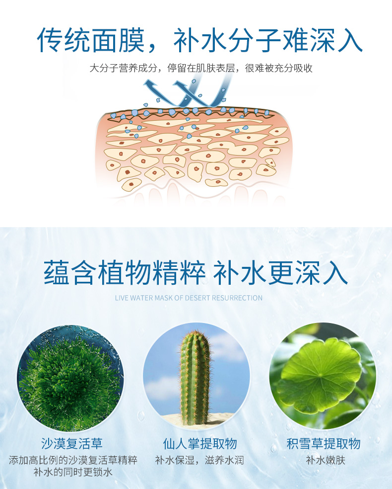 ANU Annu Desert Resurrection Grass Deep Run Water Mask Mùa thu và mùa đông khóa nước làm sáng tông màu da mặt nạ ngủ sulwhasoo