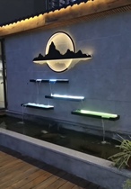 Stainless steel waterfall outlet fish pond garden courtyard water feature wall flowing water