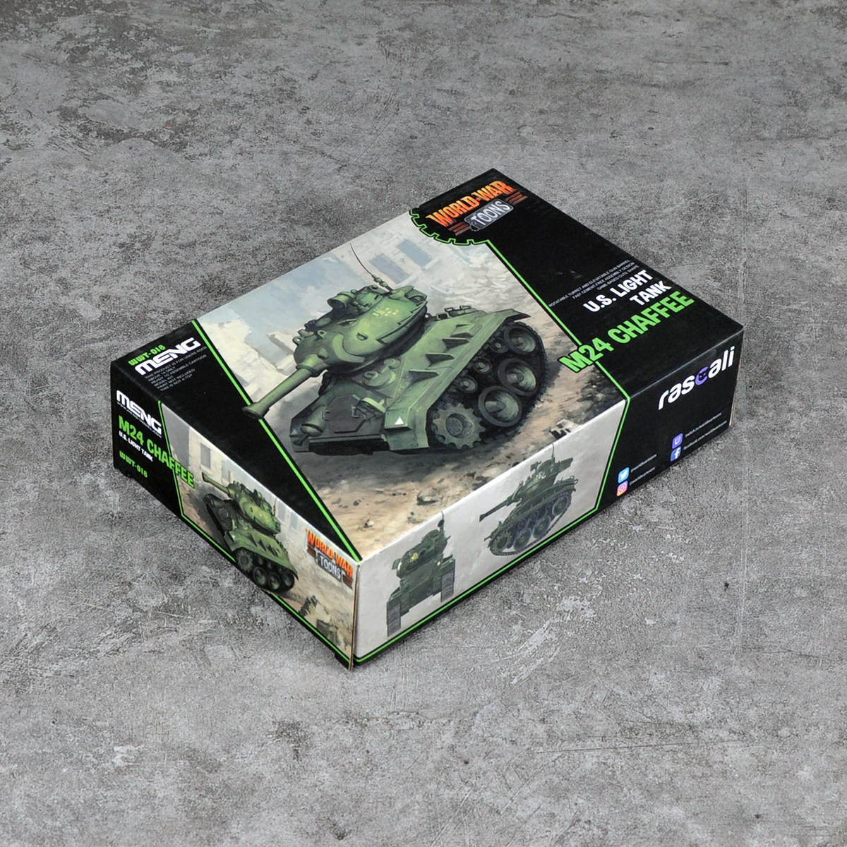 MENG拼装静态模型WWT018美国M24霞飞轻型坦克Q版卡通免胶预分色_坦克_淘宝游戏网