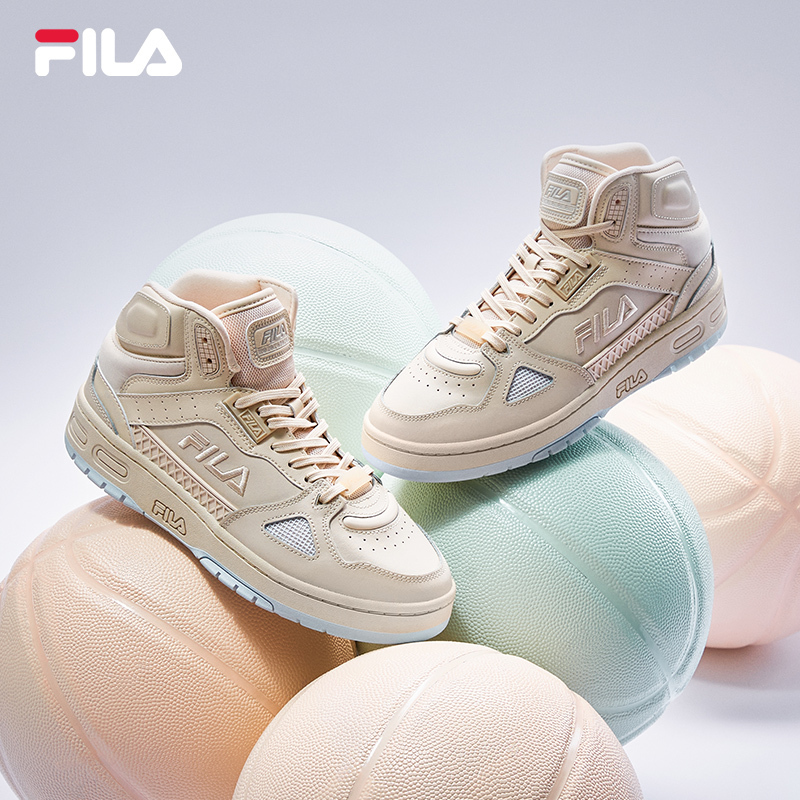Zhang Yixing Highly Recommends Fila Official Basketball Shoes for Women, 2022 Winter High-Top Sneakers, Couple's Men's Sports Shoes