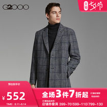 G2000 mens mall with the same classic style mid-length slim-fit coat coat male 98120503