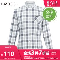 G2000 mens mall with the same classic plaid Korean business shirt shirt mens long-sleeved 98141503