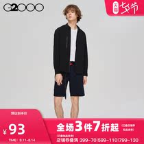 G2000 mens AT TWENTY trend simple outer wear tooling straight tube skin-friendly five-point casual shorts men
