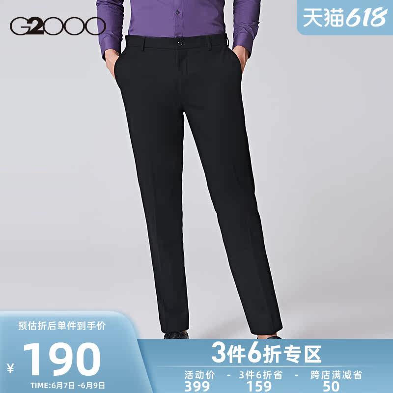G2000 Men's Clothing With Wool West Pants Men's Spring Warm Business Positive Dress With Straight Drum Pendant Sensuality Pants *