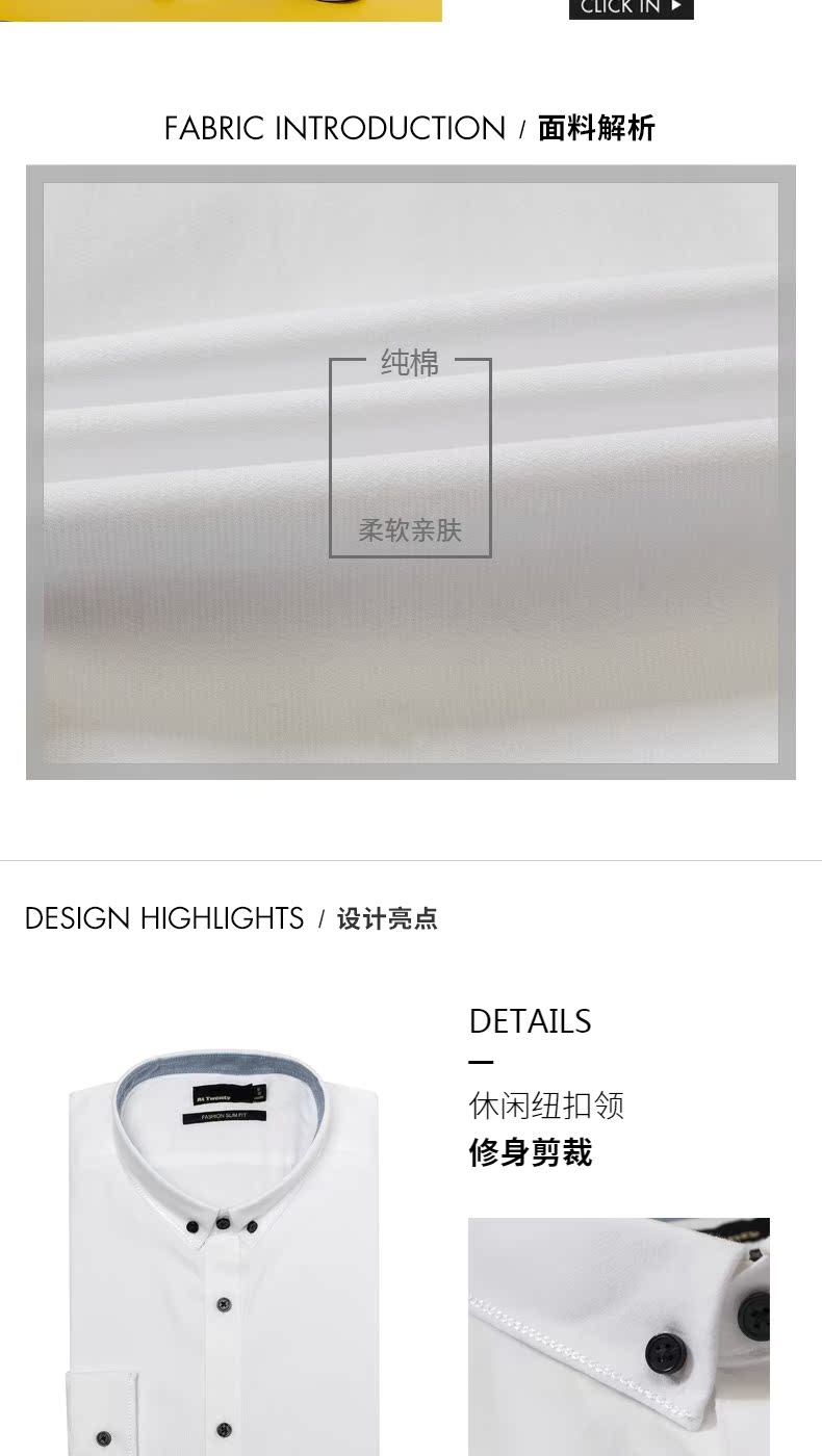 Áo thun cotton dài tay thoải mái G2000AT TWENTY dành cho nam áo sơ mi lụa nam
