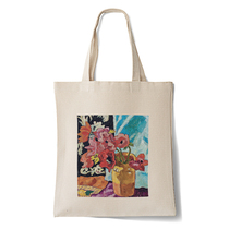 Louis Huatadt oil painting sail bag art girl student large capacity single shoulder inclined satchel bag hand cloth bag