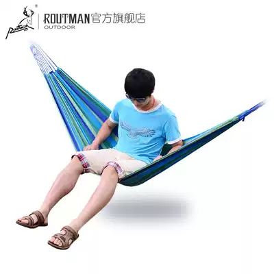 Luttman single double multiplayer padded canvas hammock outdoor camping Indoor Outdoor Leisure swing
