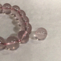 Ball island Mozambique pink crystal bracelet recruit noble people recruit peach flowers Cost-effective starlight pure natural