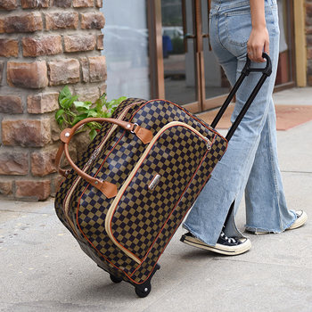 Trolley Bag, Travel Bag for Men and Women, Wheeled Luggage Bag, Boarding Suitcase, Foldable Short-Distance Travel Bag