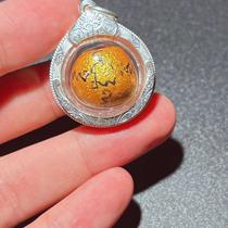 Thai amulet LP Rui 2552 small gold ball sterling silver shell three pendants Lu Weng beads