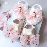 Детская повязка на голову, детские носки, милая подарочная коробка для новорожденных, средство от комаров, комплект