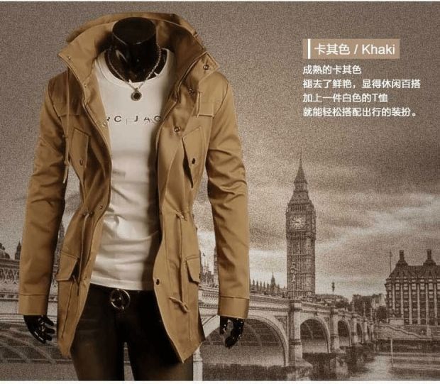Thu đông 2018 sản phẩm mới áo gió dài nam phiên bản Hàn Quốc của đồng phục tự canh xu hướng áo khoác dày đẹp trai giản dị áo gió đẹp