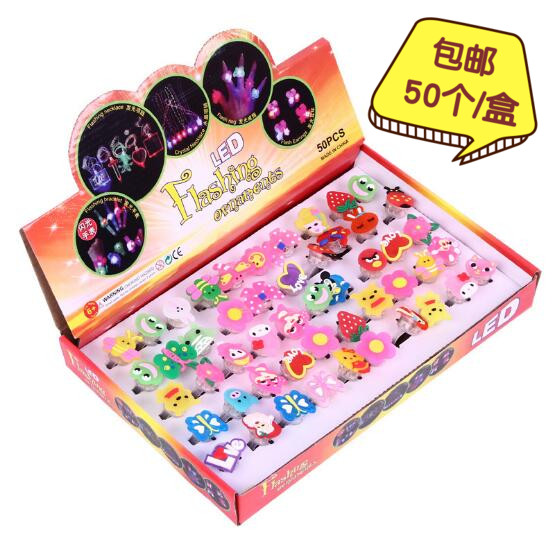Luminous gifts wholesale Primary School students flash toys push activities giveaway kindergarten children Prize gifts