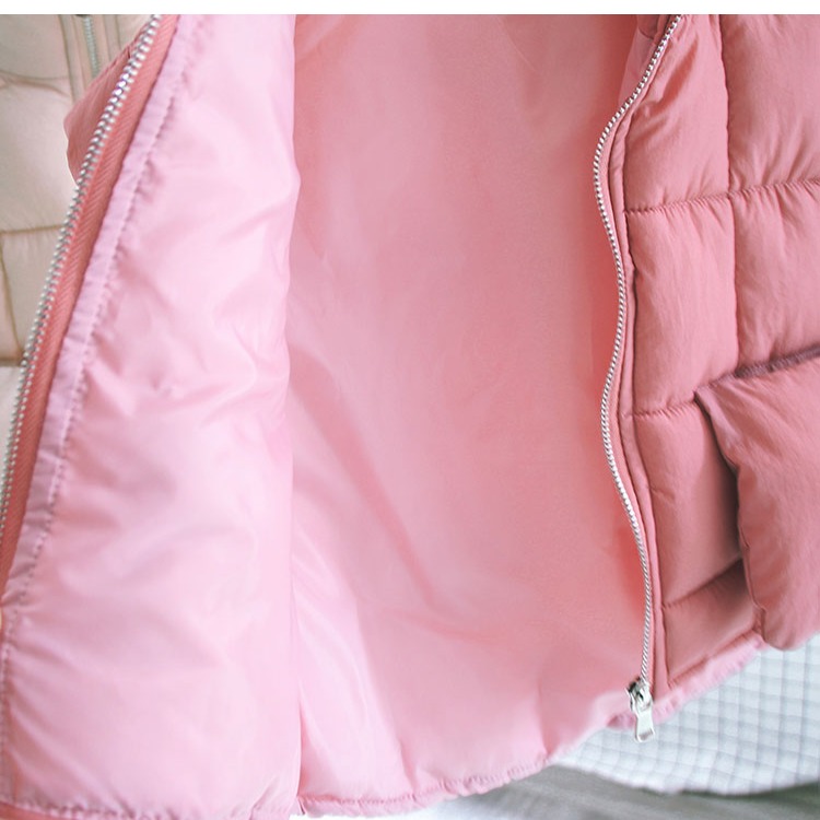 Áo vest cotton cho bé gái mùa thu Hàn Quốc mùa thu đông mặc ấm áp bên ngoài cho bé 1-3 tuổi mùa đông dày hoang dại quần áo bé gái