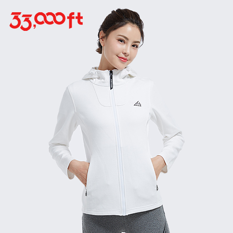 Short coat women's 2021 spring new fleece tops hooded slim slim fleece cardigan thick cotton T short style tide