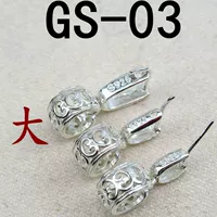 Чистое серебро [GS-03 большая] Jade Clip Buckle One