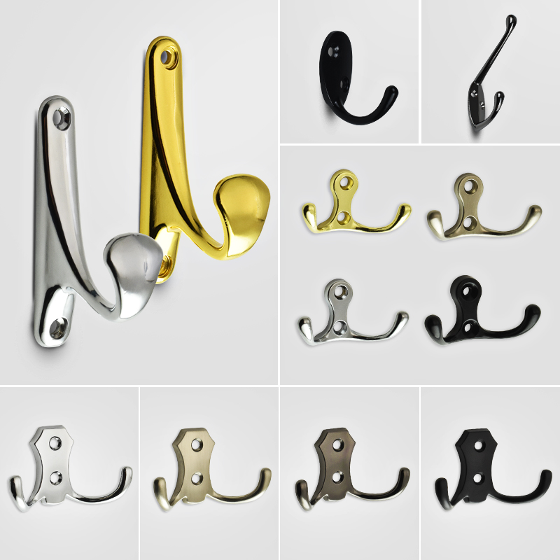 Hanging clothes hook Household door entrance wardrobe Shoe cabinet hook Door back Kitchen wall Bathroom Single creative coat hook