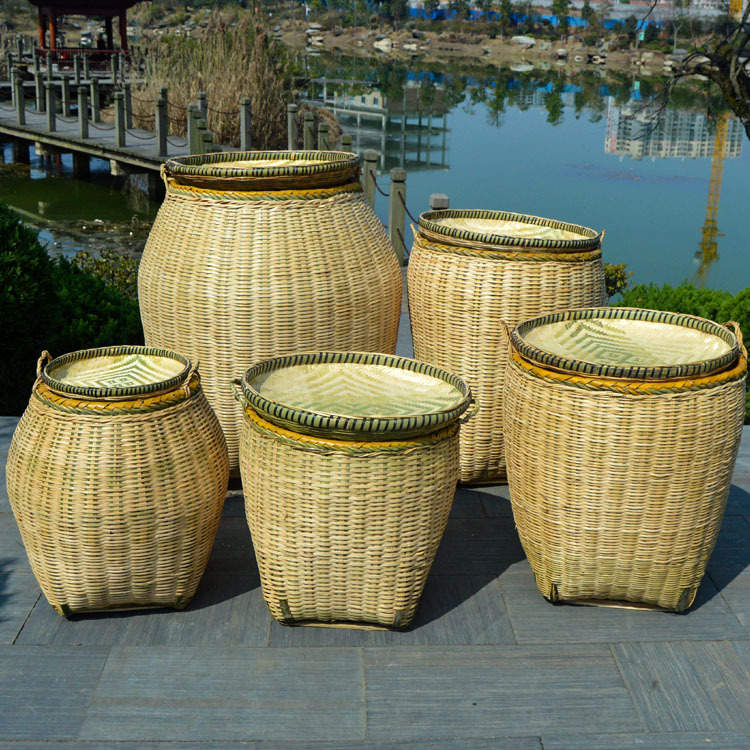 Handmade Bamboo Baskets, Exquisite Large Tea Baskets, Supermarket and Restaurant Display Storage Baskets, Bamboo Baskets, New Style Baskets Handmade Bamboo Baskets, Exquisite Large Tea Baskets, Supermarket and Restaurant Display Storage Baskets, Bamboo Baskets, New Style Baskets