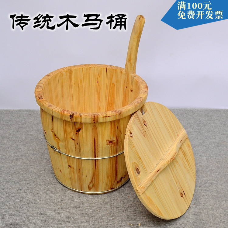 Pure handmade original color wooden toilet wooden wooden elderly pregnant women with mobile toilet solid wood toilet toilet toilet