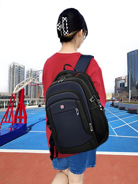 Middle School Student Schoolbag, Male High School Student Backpack, Large Capacity Casual Travel Business Computer Backpack, Female Balang