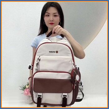 Junior High School Student Schoolbag, Female, Large Capacity, High School Student Backpack, Burden-Reducing, Spine-Protecting, Ultra-Lightweight, Waterproof, Fifth and Sixth Grade
