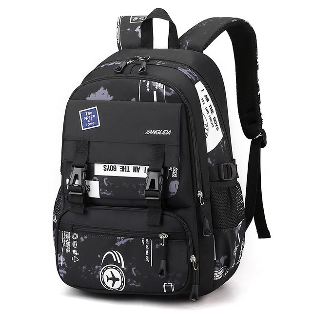 Junior High School Student Schoolbag Male Large Capacity High School Student Fifth and Sixth Grade Backpack Fashion Trendy Boy 2022 New Style