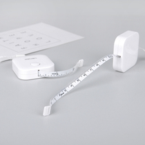 ins style simple white small tape measure portable portable small ruler ruler 1 5m creative mini soft tape measure