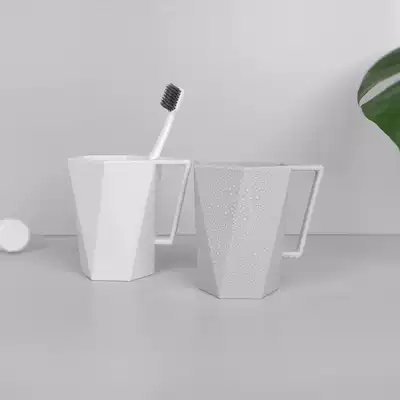 Simple unprinted style toothbrush cup Solid color environmental protection student mouthwash cup Household couple toothbrushing cup