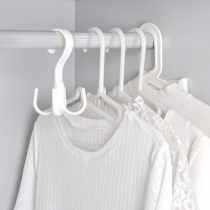 Simple unprinted style 360-degree rotatable hanger four-claw multi-purpose adhesive hook dormitory wardrobe hanger S hook shoe rack