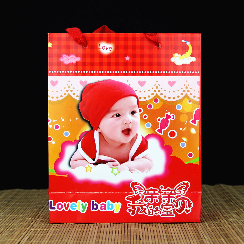 Full moon Back to gift bag Handbag Birthday birthday Happy Sugar Box Hundred Day Banquet Packaging Baby Sugar Box