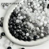 Украшение-шарик, бусины, браслет из бисера ручной работы, ожерелье, аксессуар, аксессуары, кошачий глаз