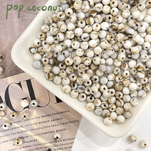 Милое японское акриловое украшение-шарик, браслет из бисера ручной работы, ожерелье, бусины, аксессуары, DIY