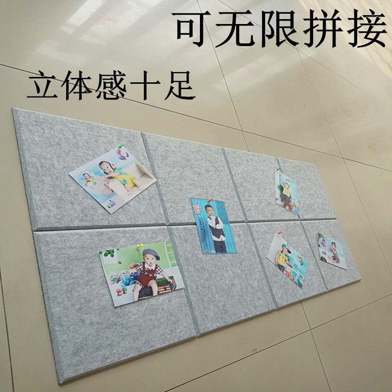 30*30cm edge beveled felt message board photo wall bulletin board kindergarten work display wall background wall