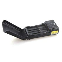 2-slot multi-function smart 18650 lithium battery charger can be used as power bank