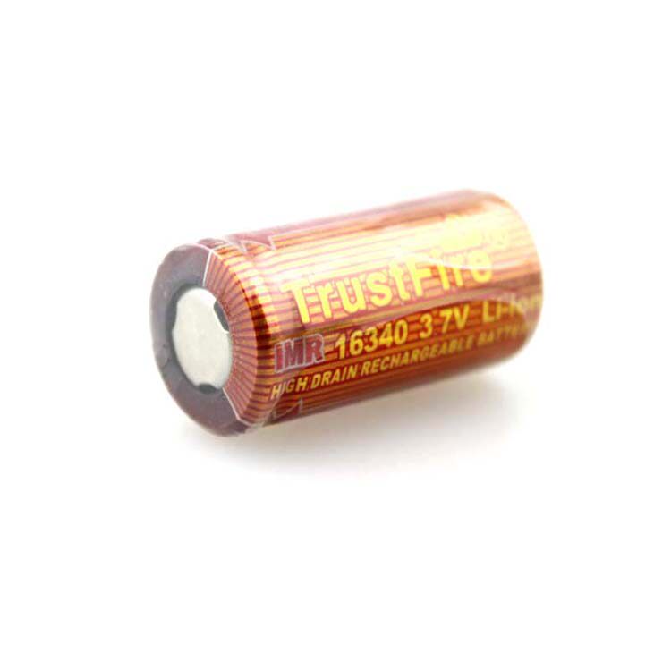 High magnification battery TrustFire IMR 16340 3 7V 650mAh rechargeable lithium battery