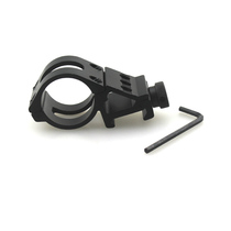  25mm aluminum alloy track clip Flashlight bracket Mountain bike fixed light clip