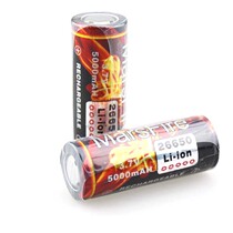  MarsFire 26650 5000mAh 3 7V rechargeable lithium battery with protective board