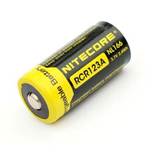 Nitecore NL166 RCR123A 3 7V 650mAh 3A rechargeable protected lithium battery
