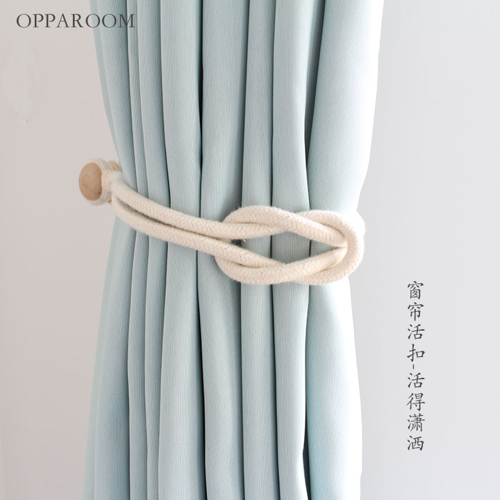 Live Minimalist Modern Curtain Strap Living-room Living-room 100 Hitch Magnet Hook Free to punch creative curtain buckle