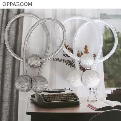 Dingling non-punching creative curtain buckle strap living room bedroom decoration accessories storage with magnet fixed