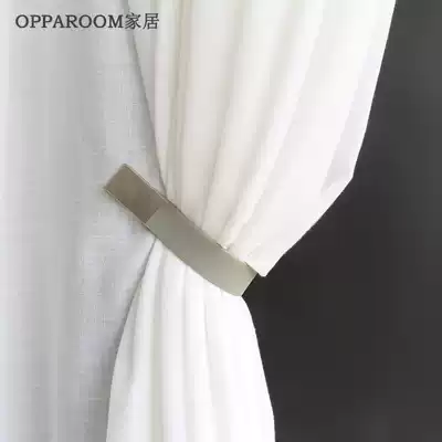 Leather magnet buckle creative curtain strap buckle rope tie rope tie tie tie tie rope storage band ornament