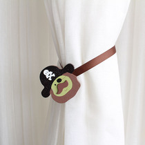 Pirate Pirate cartoon curtain strap rope buckle magnet clip childrens model room cute pair