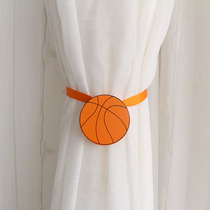 basketball basketball Cartoon Curtain Button Window Magnet No Punch Strap Childrens Couple Fit