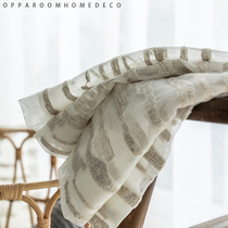 Pull the clouds to see the sun simple modern cloud curtains Joker embroidery exhibition hall office homestay Net Red Studio