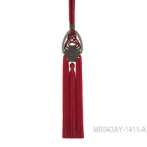 Export European high-end luxury villa homestay model room designer curtain strap rope adhesive hook tassel big spike